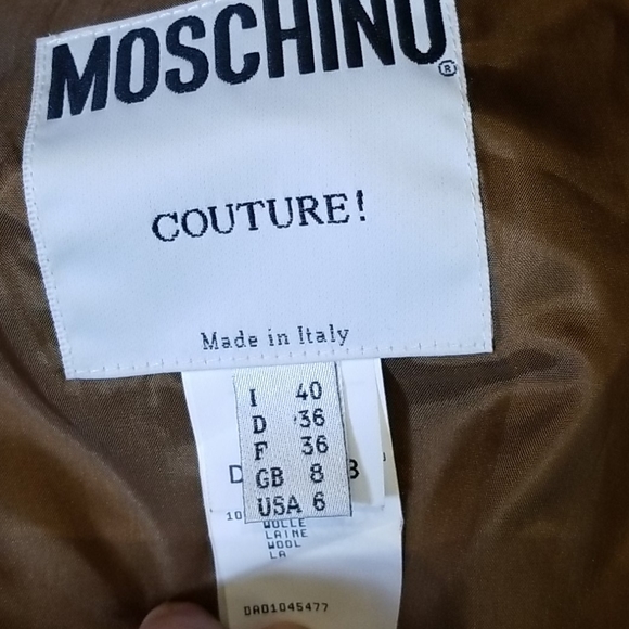 Moschino Leaf Pattern Wool Wrap Skirt - Picture 8 of 13